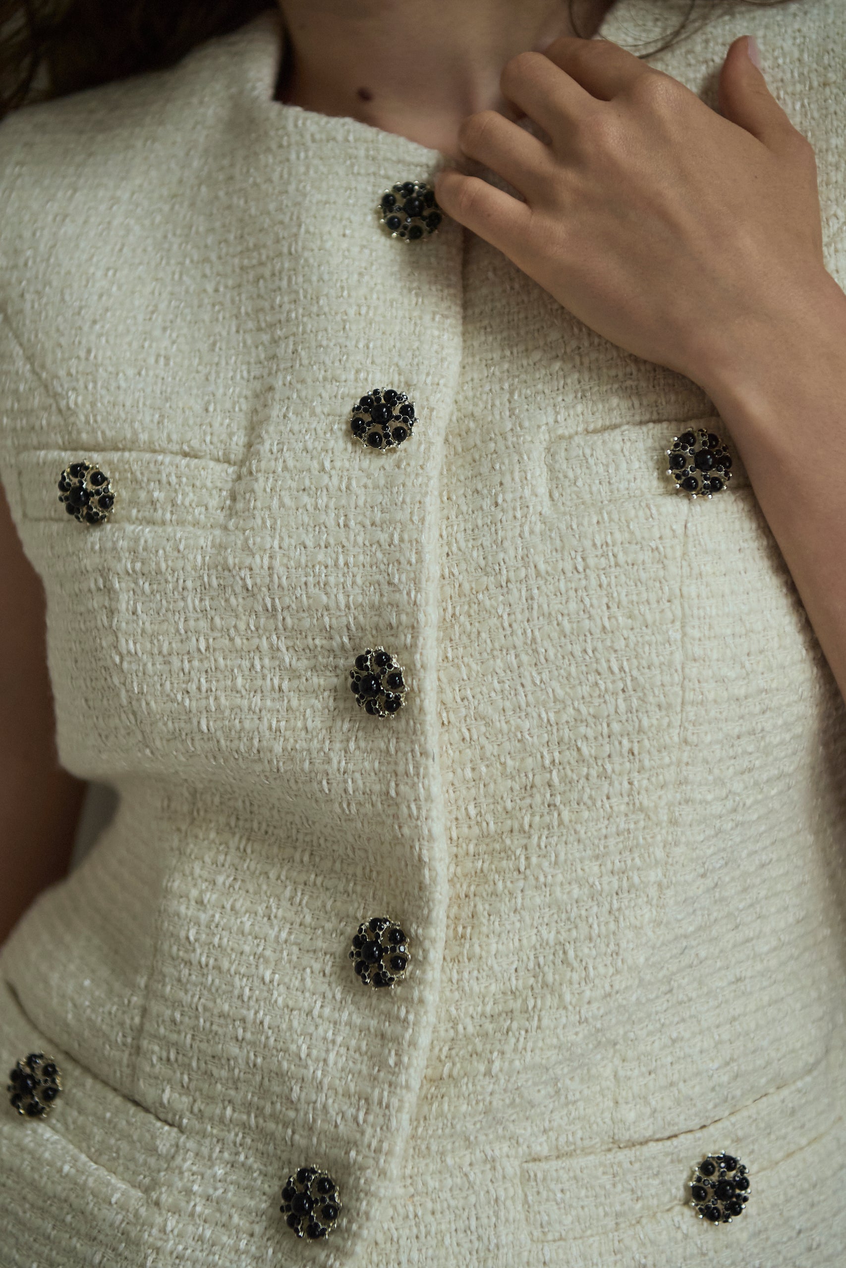 Mabel Vest2 <br>-Off white-