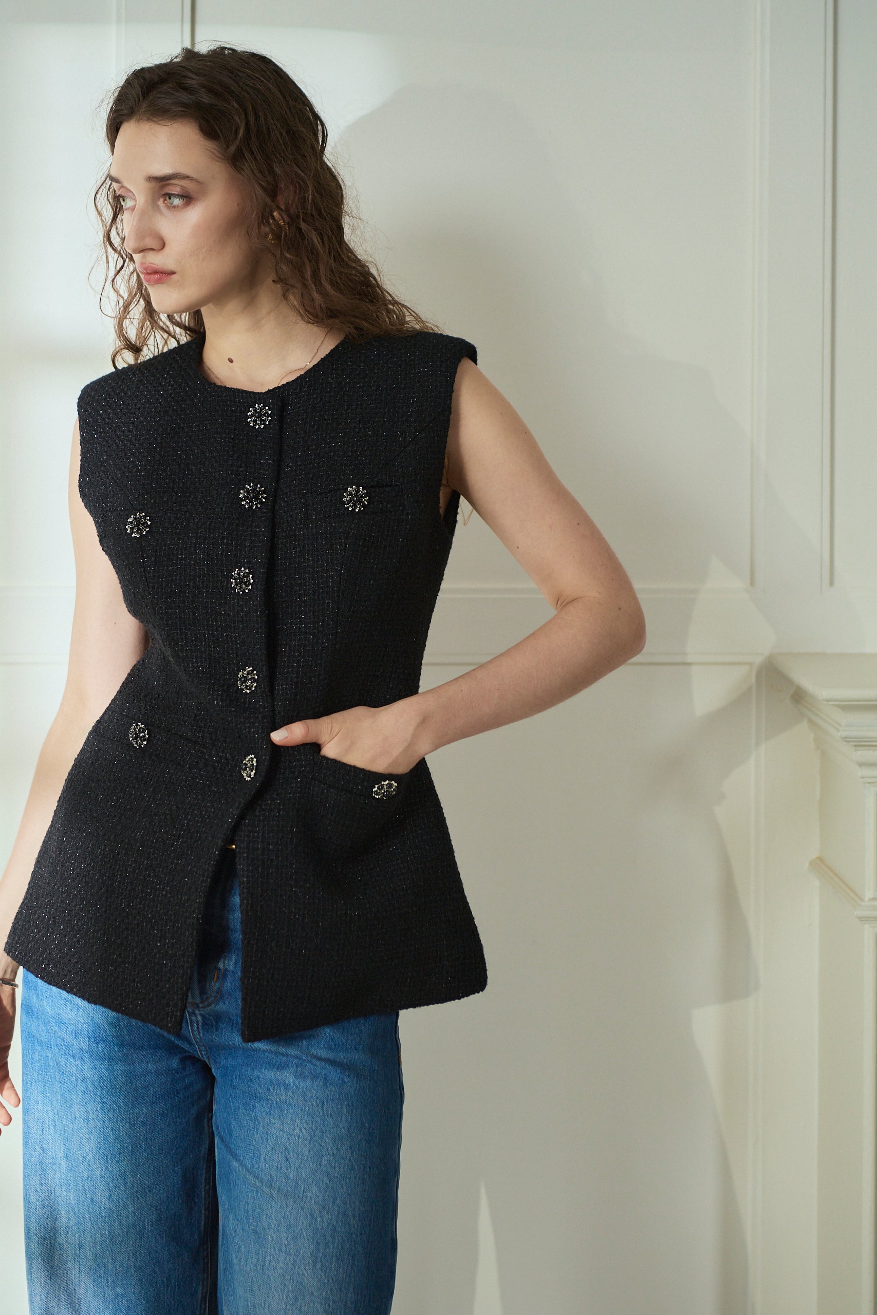 Mabel Vest2 <br>-Black-
