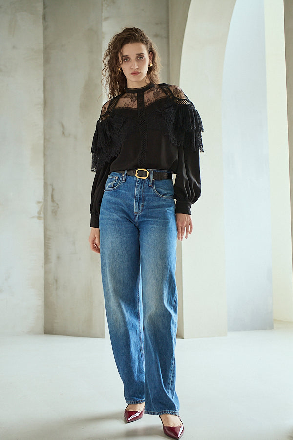 Oliviela Lace Blouse <br>-Black-