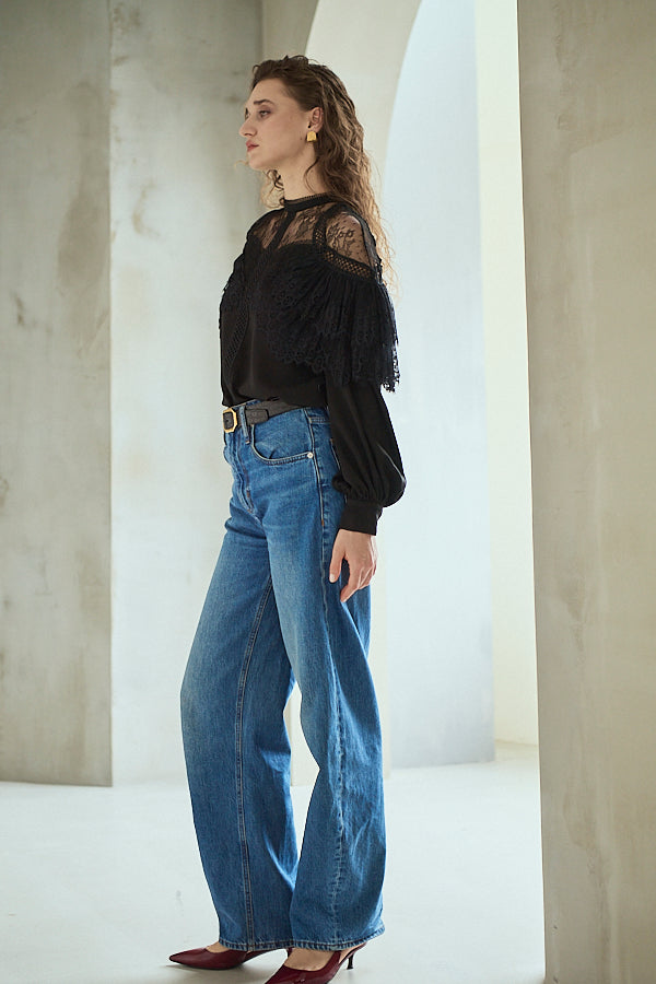 Oliviela Lace Blouse <br>-Black-