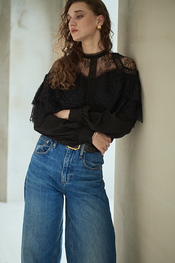 Oliviela Lace Blouse <br>-Black-