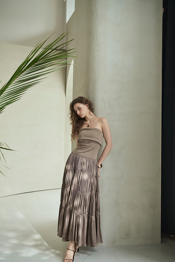 Melinda Dress<br>-Mocha-