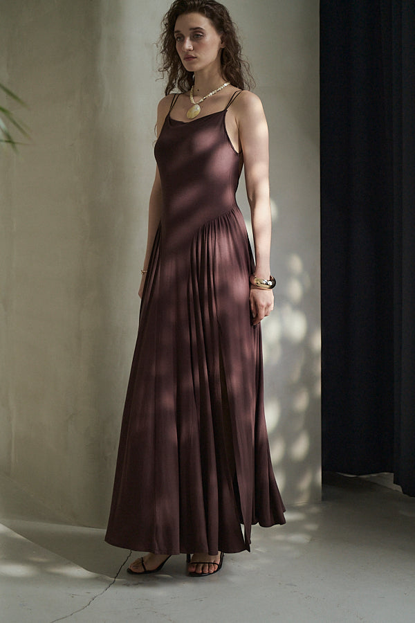 Sun Kissed Maxi dress  -Brown-
