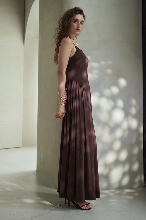 Sun Kissed Maxi dress  -Brown-