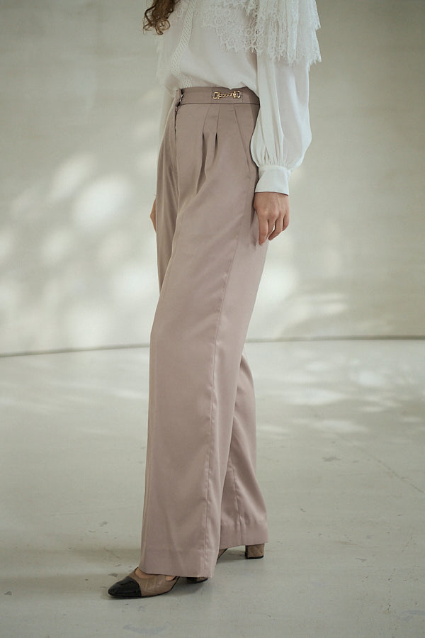 Ciara Satin Pants -Beige-  S/M 2size