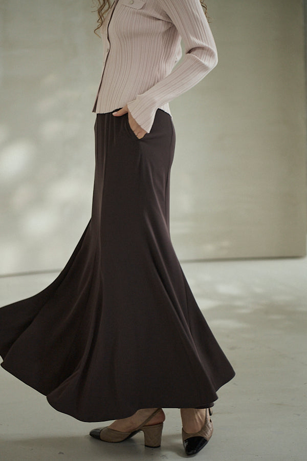 Robe Skirt -Brown- 2size