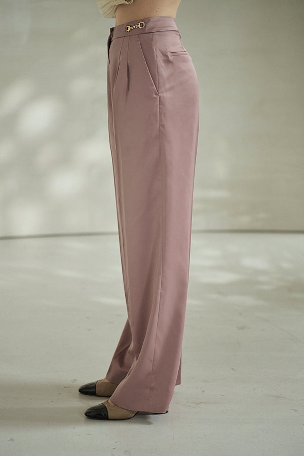 Ciara Satin Pants -Mauve-  S/M 2size