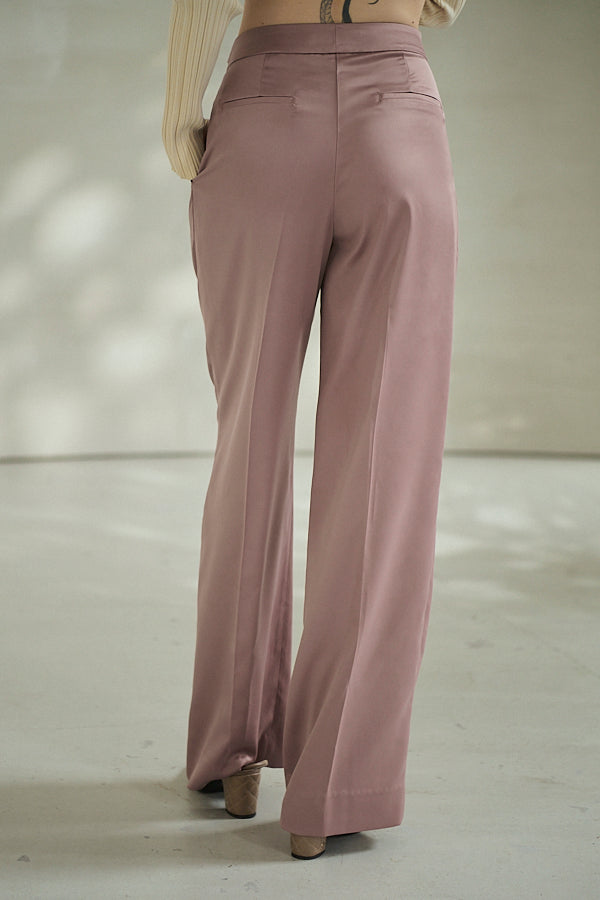 Ciara Satin Pants -Mauve-  S/M 2size