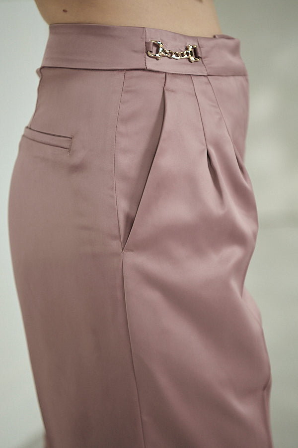 Ciara Satin Pants -Mauve-  S/M 2size
