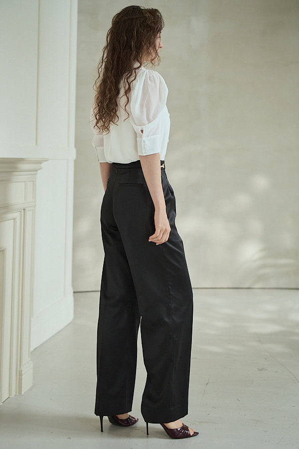 Ciara Satin Pants -Black-  S/M 2size