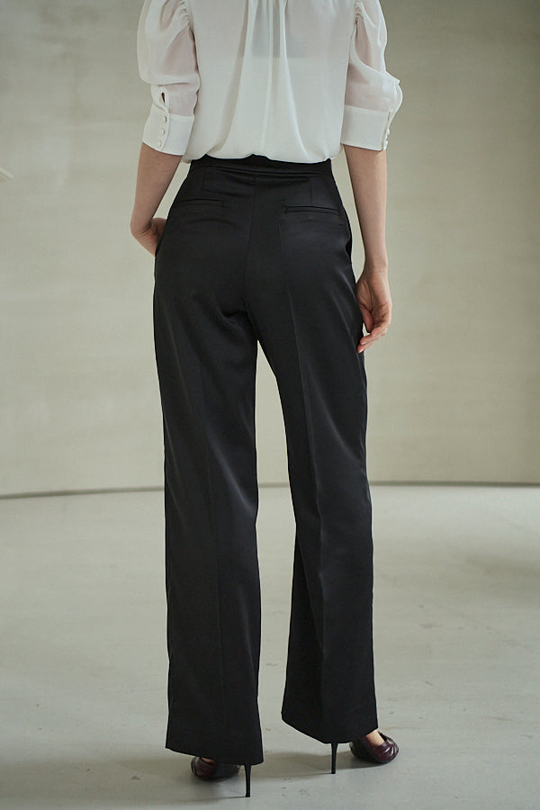 Ciara Satin Pants -Black-  S/M 2size