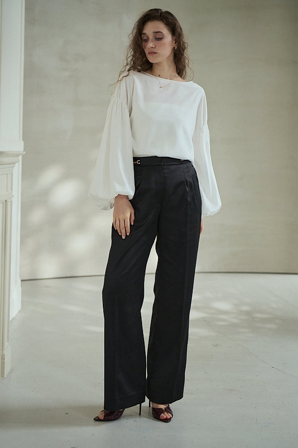 Joplin Sheer Blouse <br>-Off white-