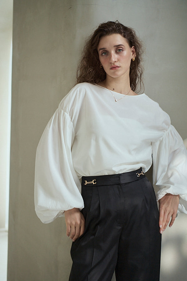 Joplin Sheer Blouse <br>-Off white-