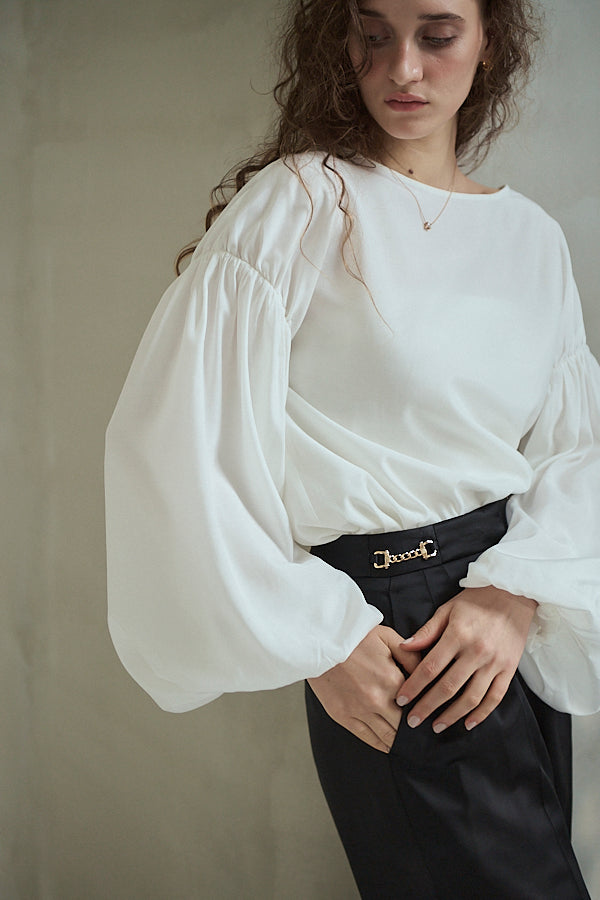 Joplin Sheer Blouse <br>-Off white-