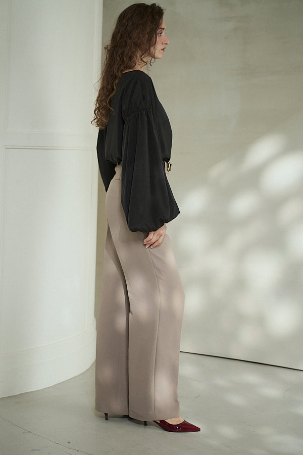 Joplin Sheer Blouse <br>-Black-