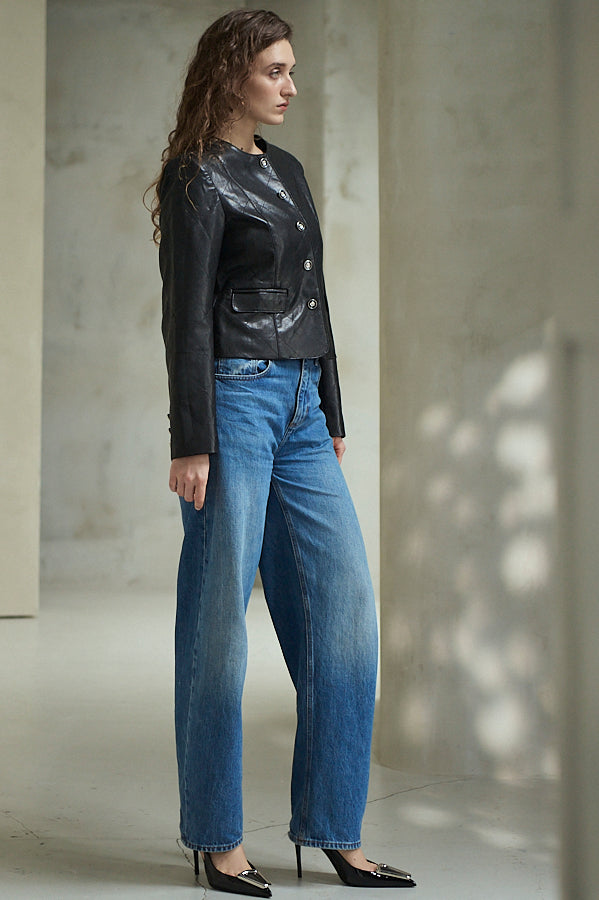 Camelia Quilted Jacket <br>-Black-