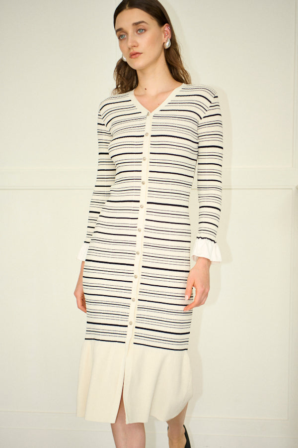 Julita Knit Dress <br>-Border-