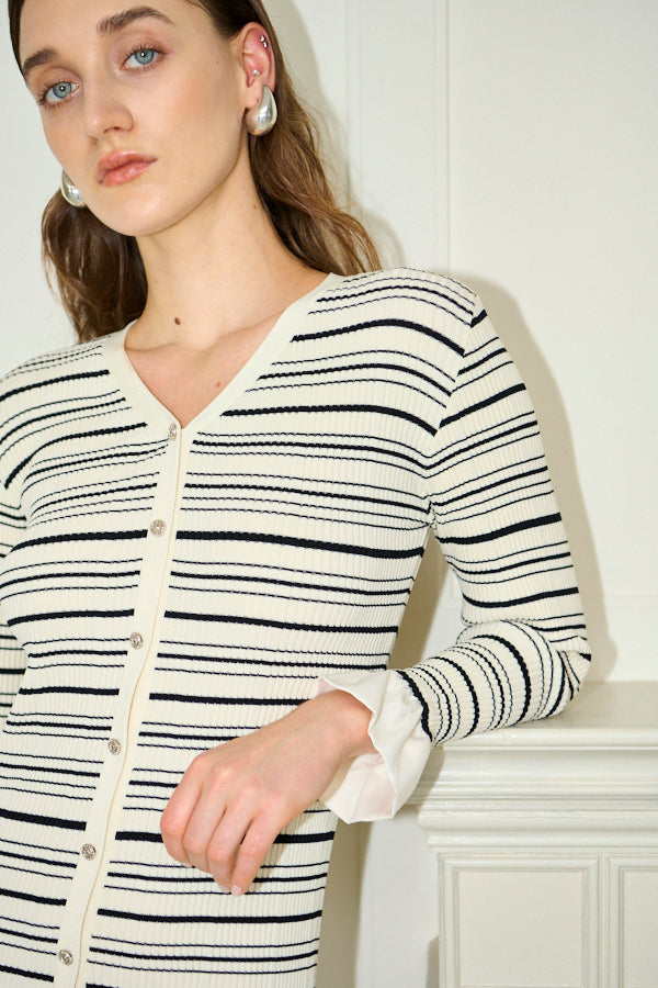 Julita Knit Dress <br>-Border-