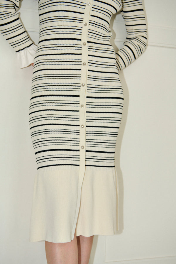 Julita Knit Dress <br>-Border-