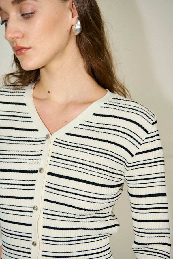 Julita Knit Dress <br>-Border-