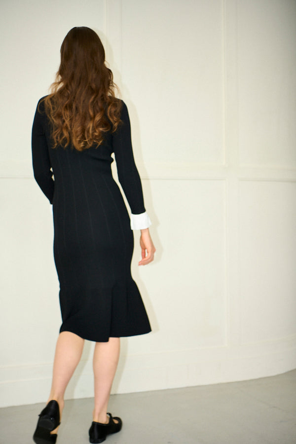 Julita Knit Dress <br>-Black-