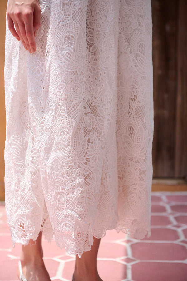 Josephina Lace Dress -WHT-