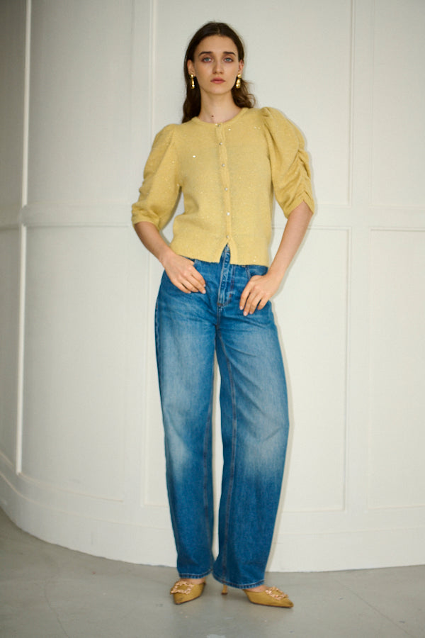 Mira Knit Cardigan <br>-YEL-