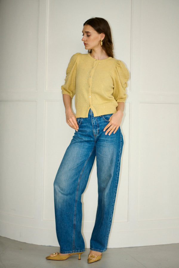 Mira Knit Cardigan <br>-YEL-