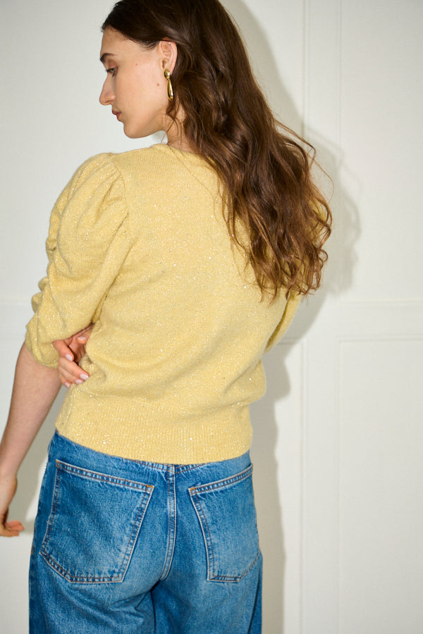Mira Knit Cardigan <br>-YEL-