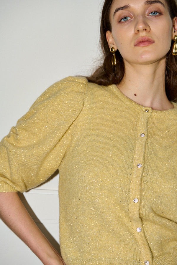 Mira Knit Cardigan <br>-YEL-