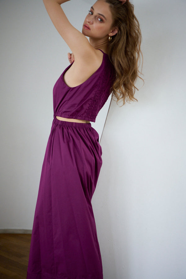 Florence Dress <br> -Grape-