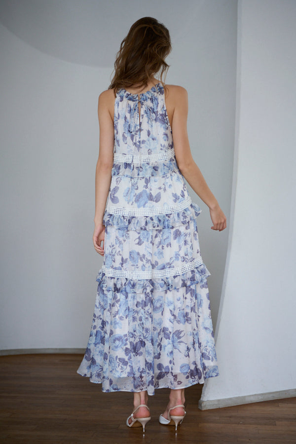 Julian Floral Dress -BLU-