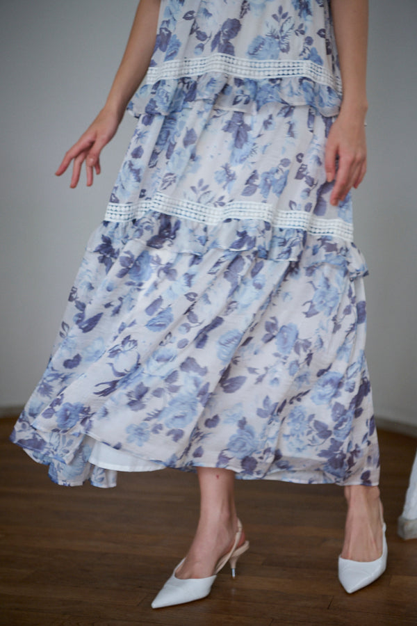 Julian Floral Dress -BLU-