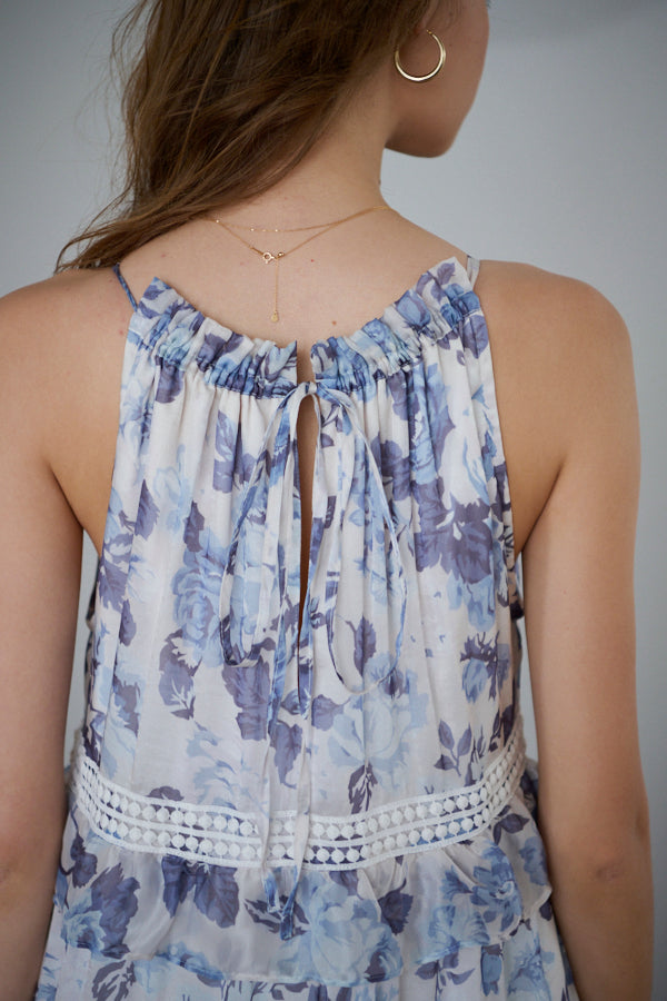 Julian Floral Dress -BLU-