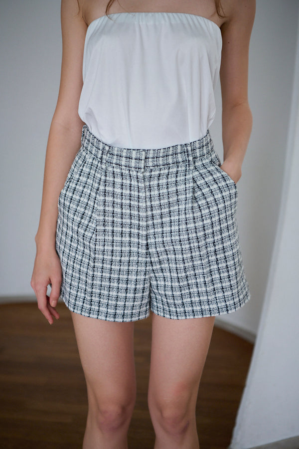 Gigi Tweed Shorts   -CHECK-