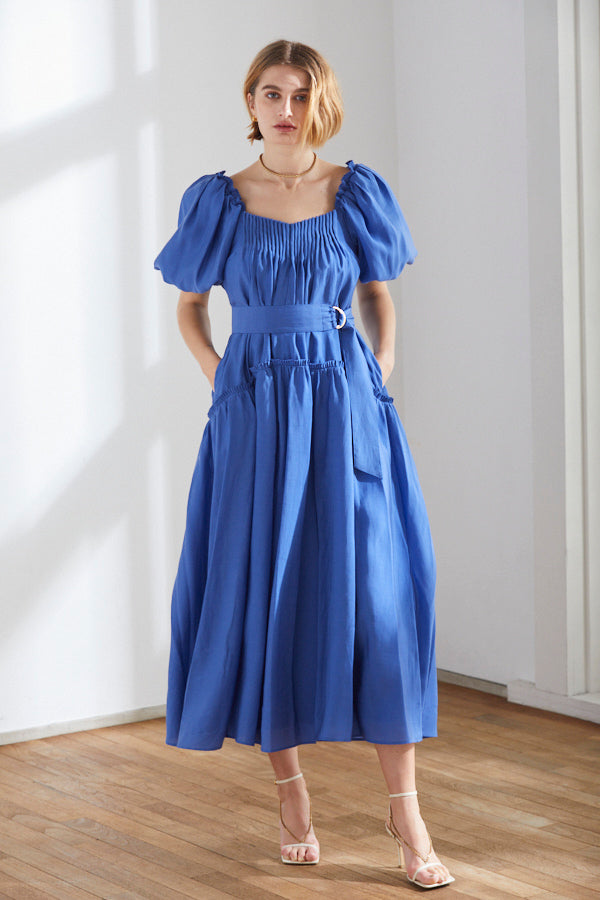 Memories Long Dress <br> -BLU-