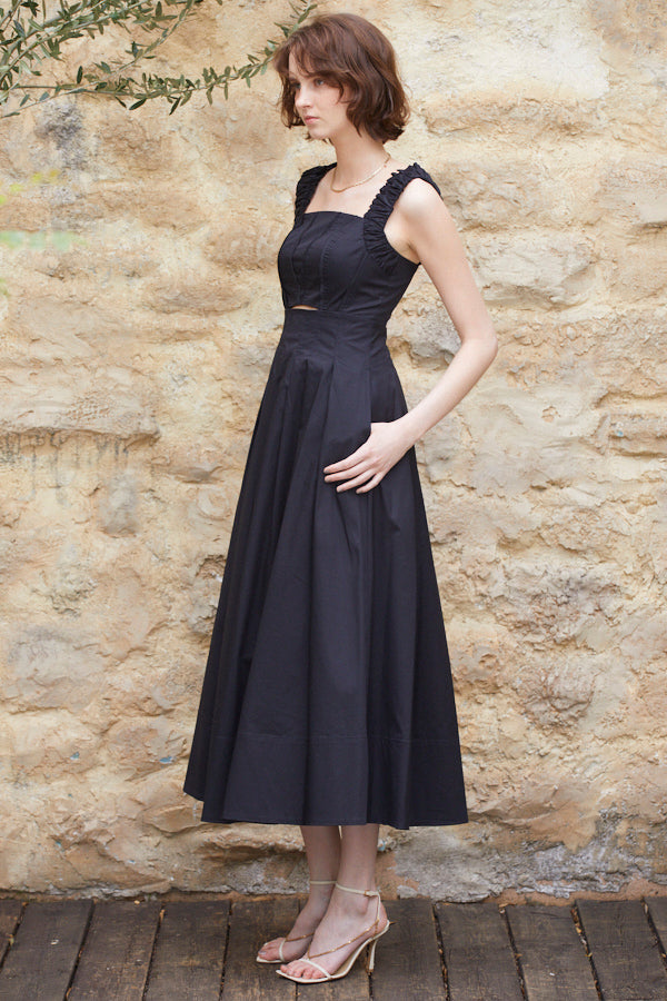 On The Rise Long Dress<br> -BLK-