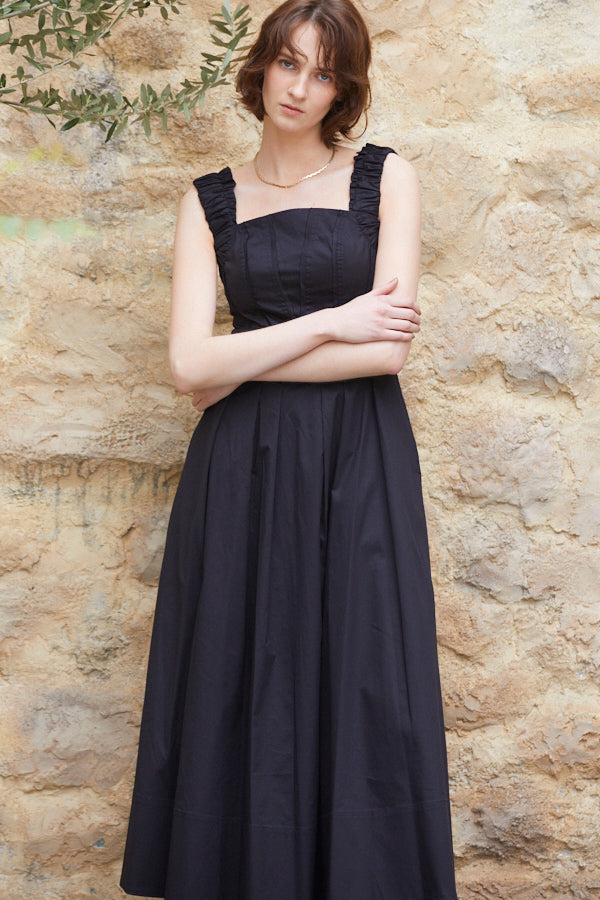 On The Rise Long Dress<br> -BLK-