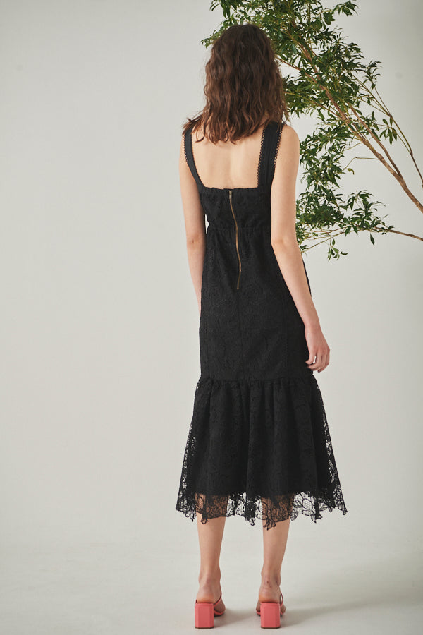 Capri Dreams Lace Dress <br> -BLK-