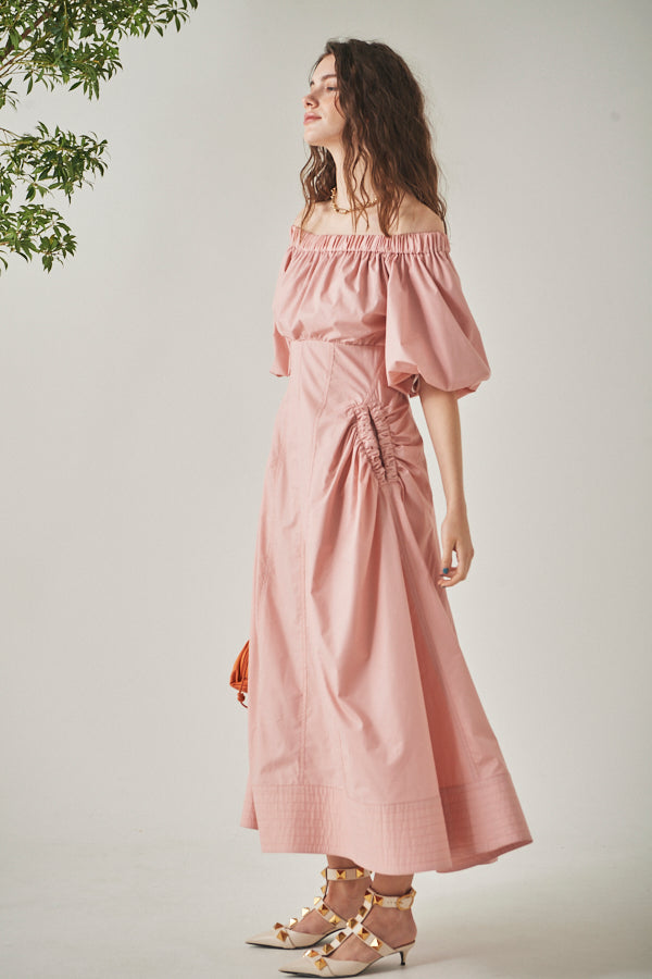 Josie Long Dress <br> -Coral PNK-