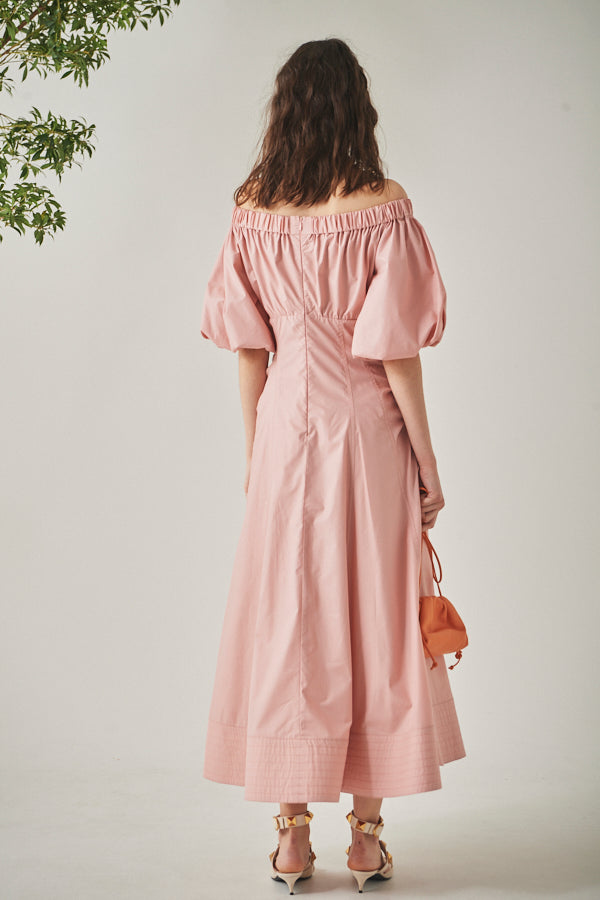 Josie Long Dress <br> -Coral PNK-