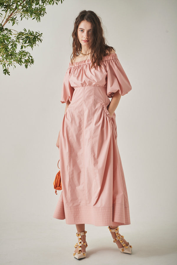 Josie Long Dress <br> -Coral PNK-