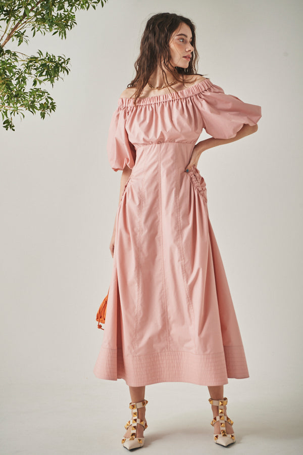 Josie Long Dress <br> -Coral PNK-