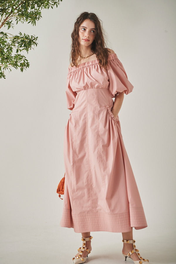 Josie Long Dress <br> -Coral PNK-