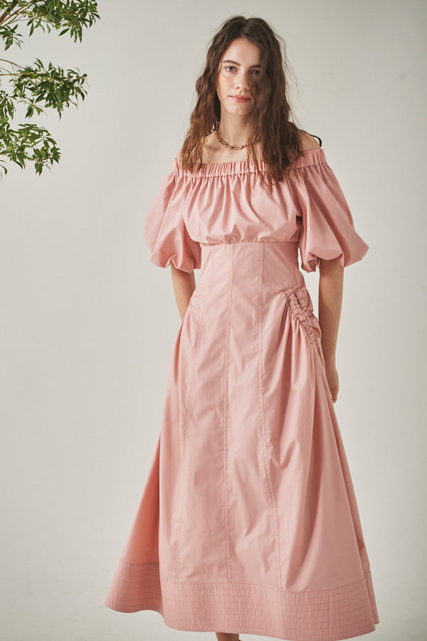 Josie Long Dress <br> -Coral PNK-