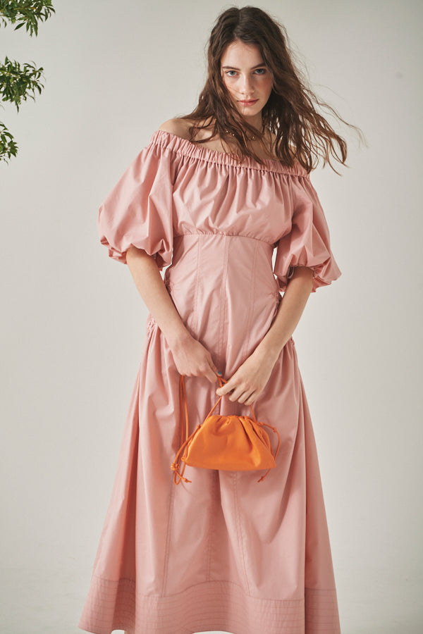 Josie Long Dress <br> -Coral PNK-