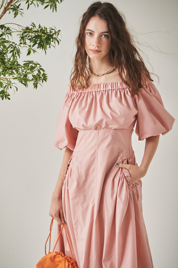 Josie Long Dress <br> -Coral PNK-