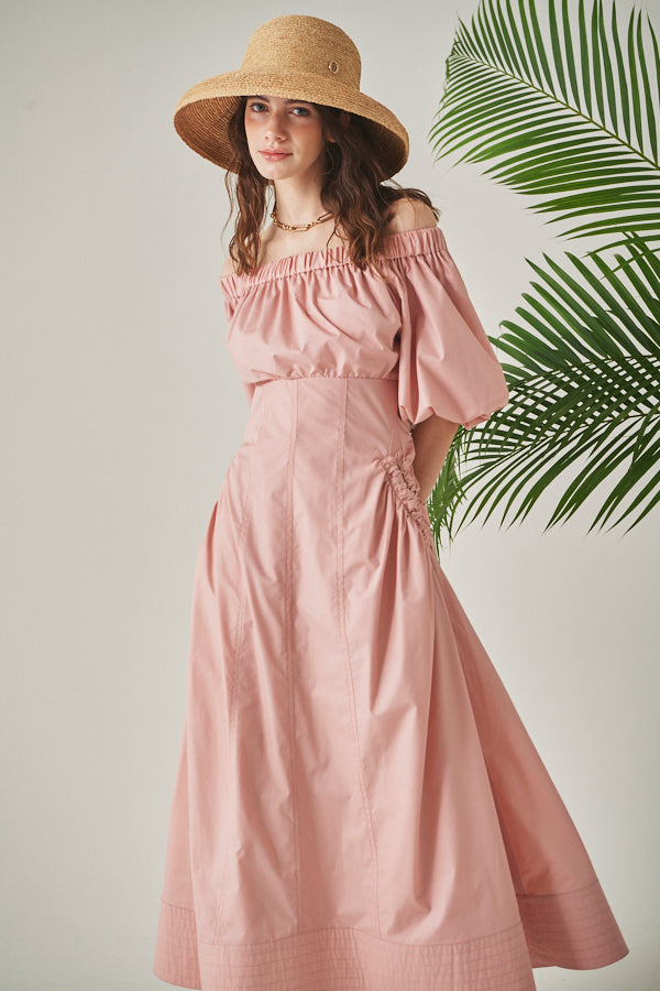 Josie Long Dress <br> -Coral PNK-