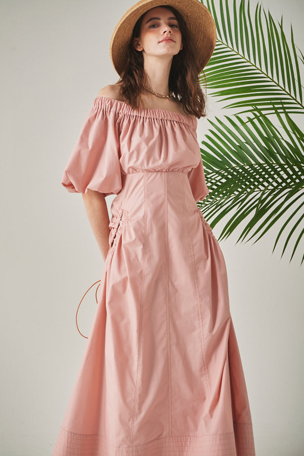 Josie Long Dress <br> -Coral PNK-