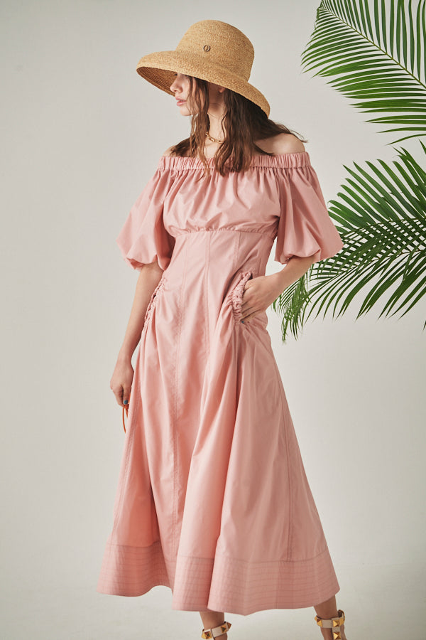 Josie Long Dress <br> -Coral PNK-